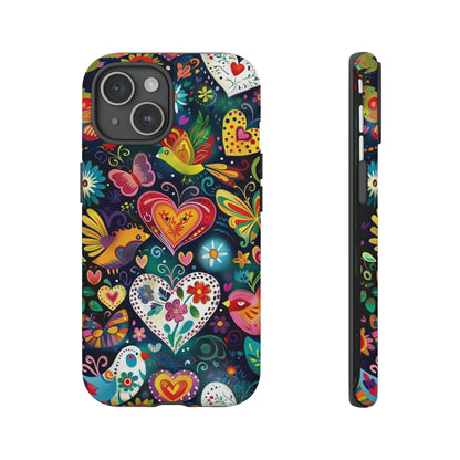 Floral Butterfly Magic Hearts Phone Case