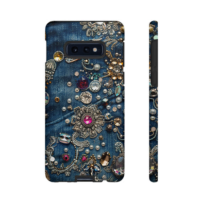 Blue Jean Queen Rhinestone Bling Phone Case