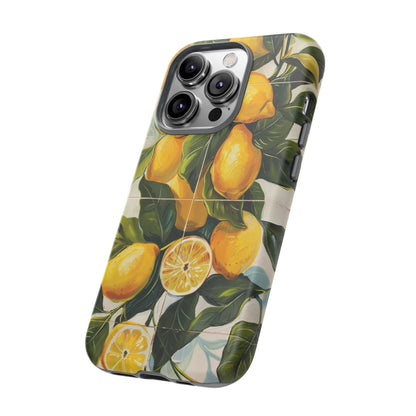 Mediterranean Lemon Italian Tile iPhone 14 Case