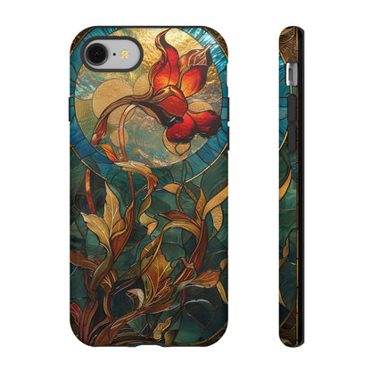 Art Nouveau Floral Full Moon Phone Case