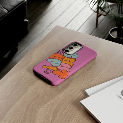 Shut Up Phone Case | Warm Retro Psychedelic Colors | For iPhone, Pixel, Samsung