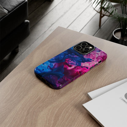 Magenta and Blue Color Explosion Phone Case