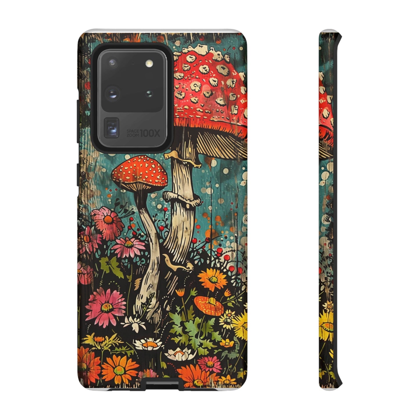 Trippy Magic Mushroom Retro Art Phone Case