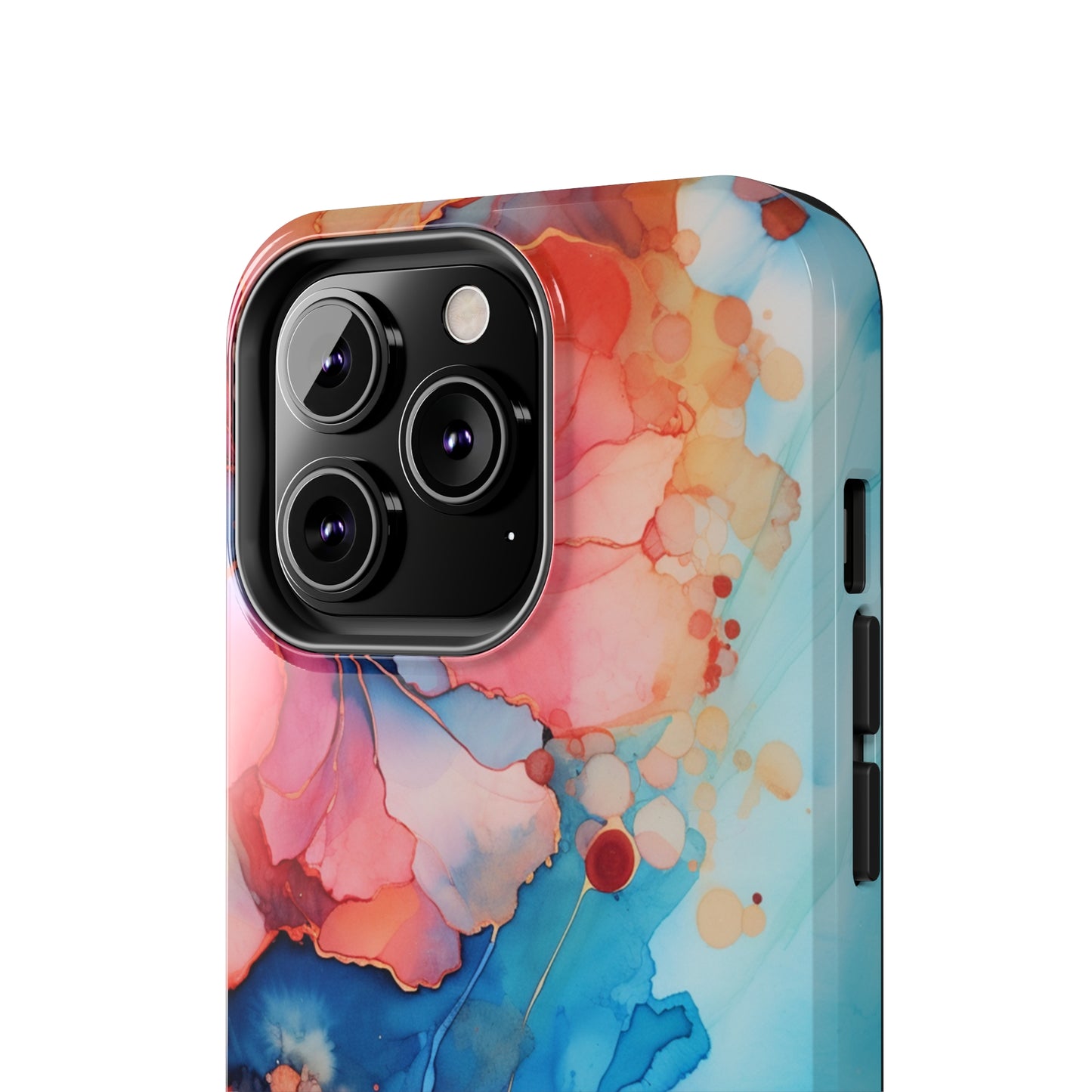 Marbled Floral Watercolor Phone Case | Embrace the Mesmerizing Multicolor Art