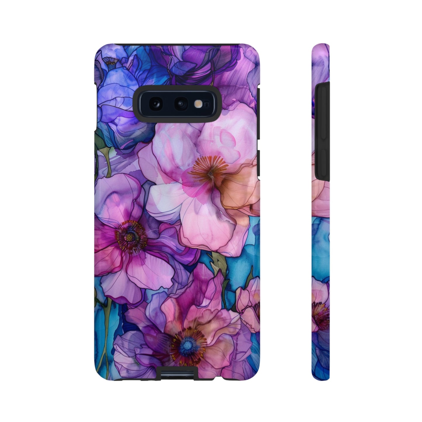 Purple Flower Stained Glass Phone Case