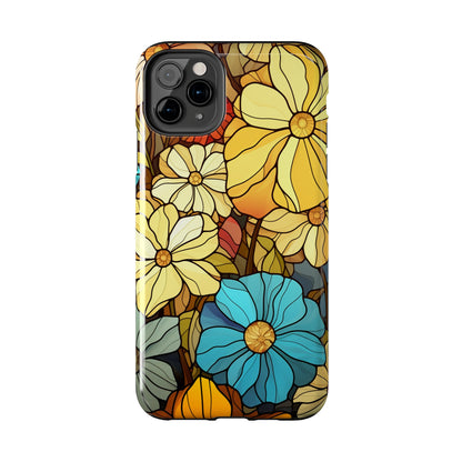 Kaleidoscopic Elegance: Stained Glass Vintage Floral iPhone Case – Timeless Beauty Illuminated