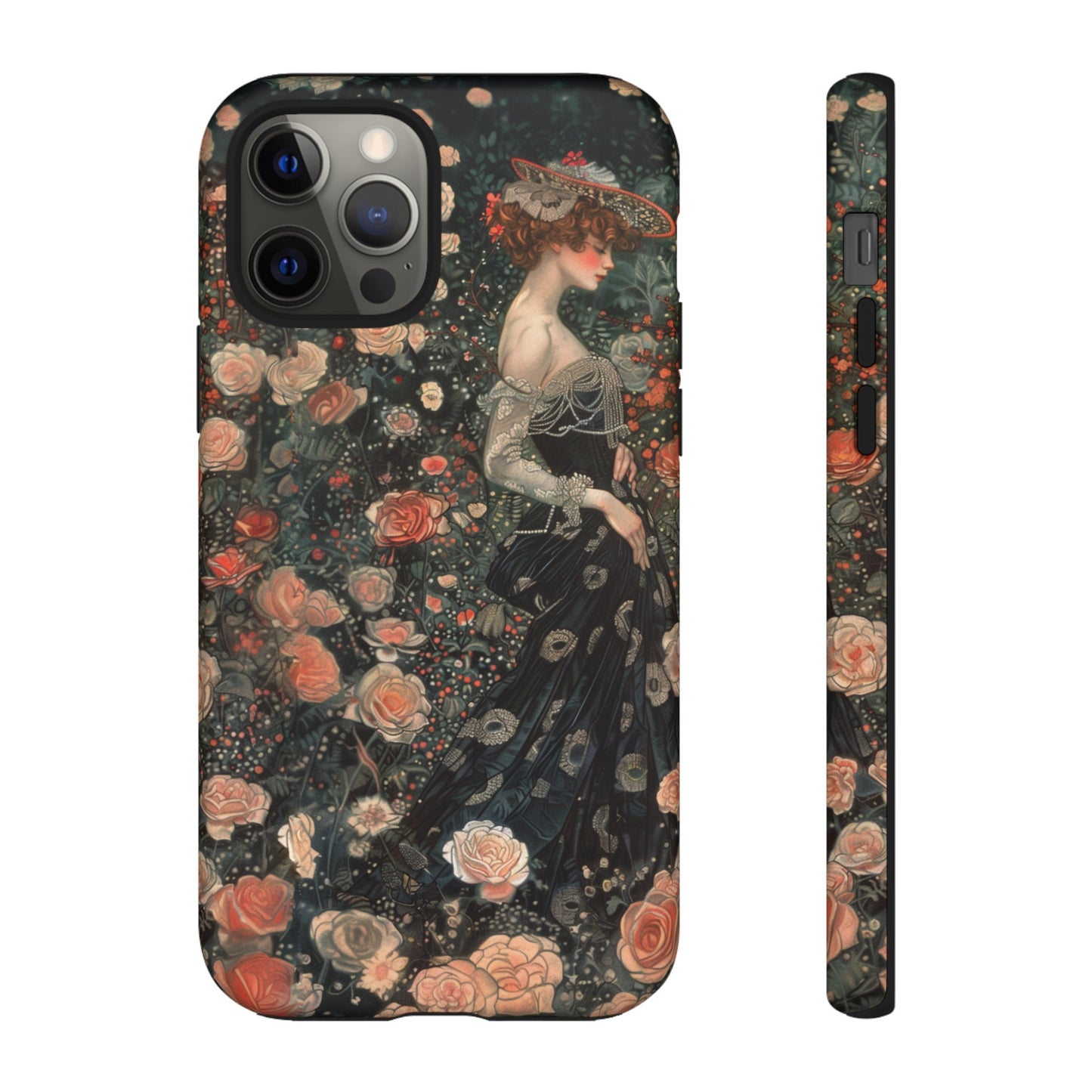 Art Nouveau French Floral Beauty Painting Phone Case