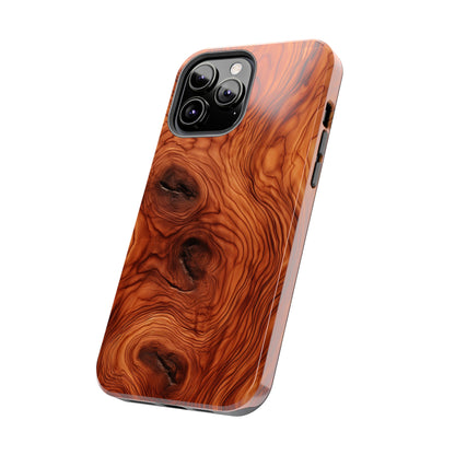 Elegant Timber: Faux Oak Wood Pattern | Dazzling Nature-Inspired iPhone Case