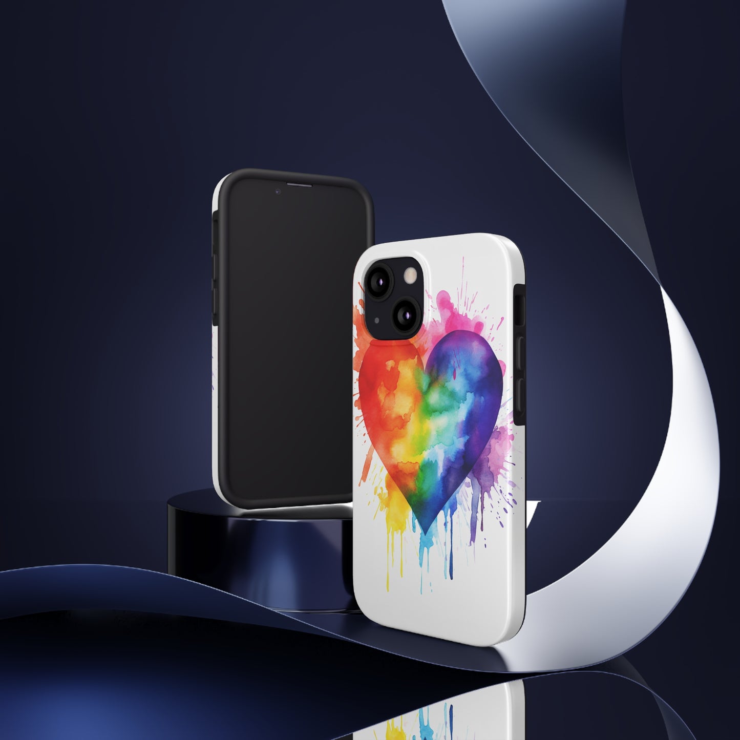 Gay Pride Rainbow Heart iPhone Case | Embrace Love, Equality, and LGBTQ+ Pride