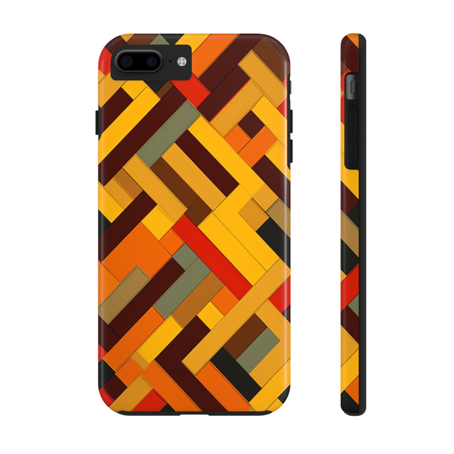 iPhone Tough Case: Intricate & Durable - The Weave Geometric Art Pattern