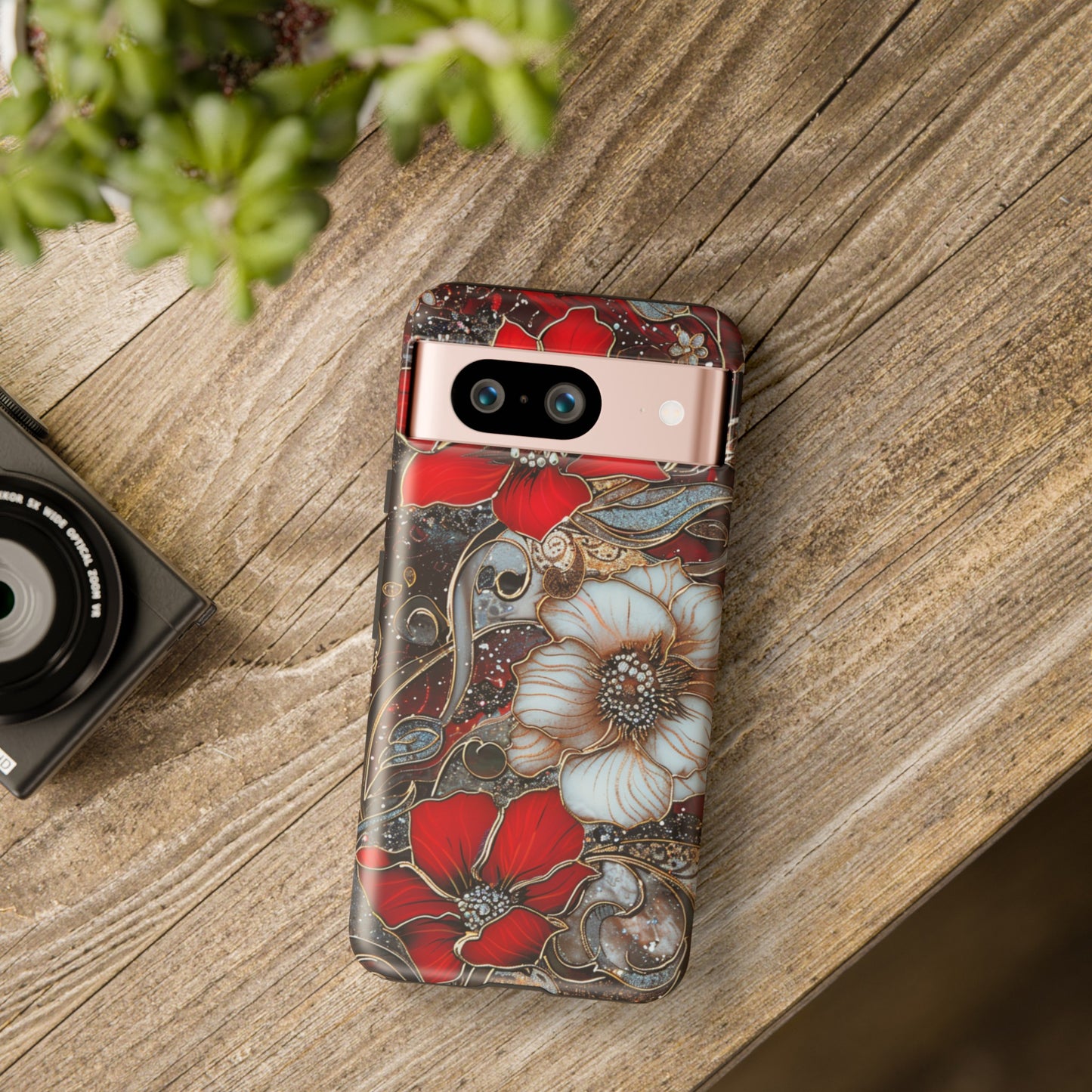 Stained Glass Floral Paisley Explosion Phone Case