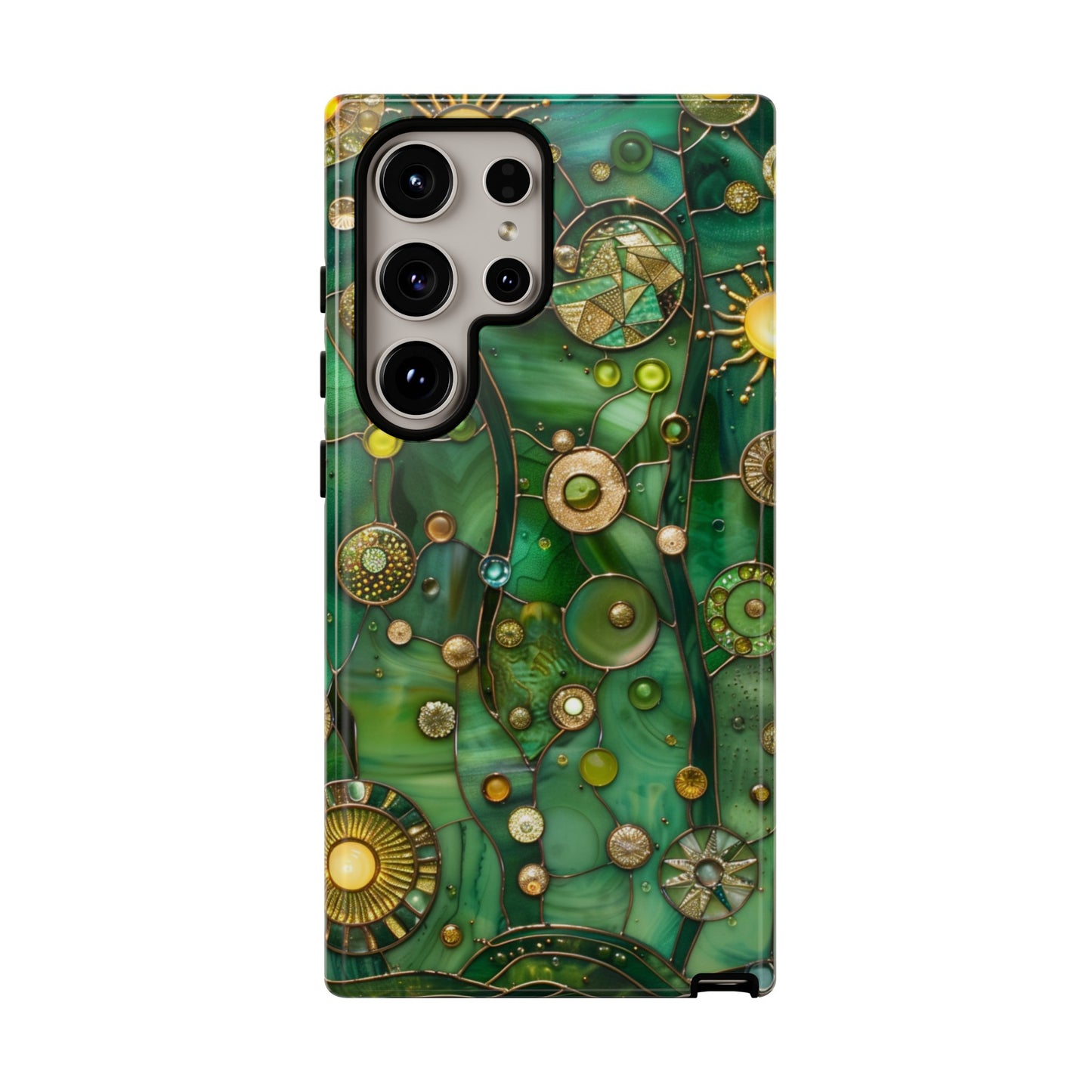 Green Celestial Stained Glass Mosaic Phone Case