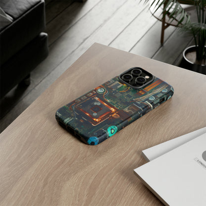 Circuit Board Themed Tough Phone Case