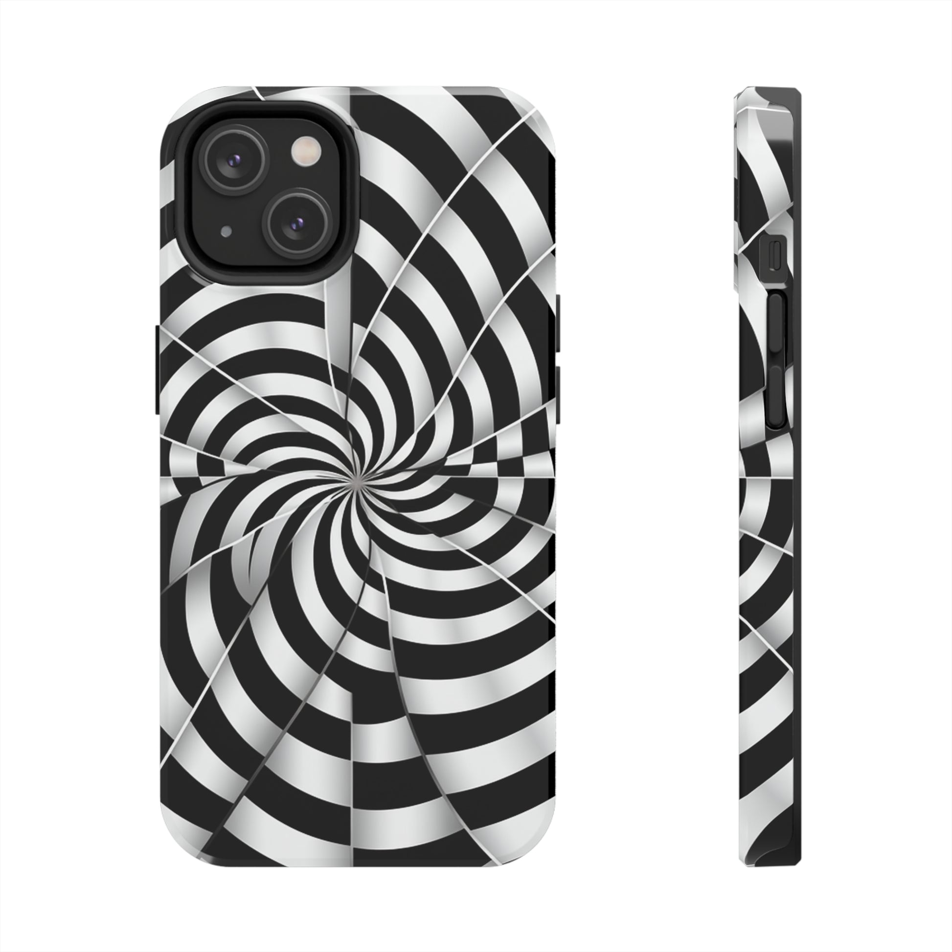 Psychedelic Phone Cover with Optical Illusion Design