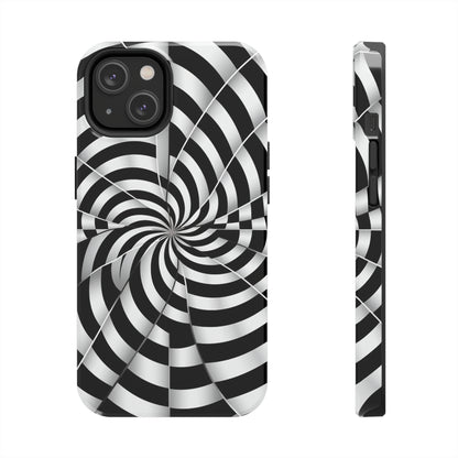 Psychedelic Phone Cover with Optical Illusion Design