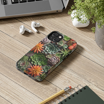 Succulent Desert Cactus Floral iPhone Case | Embrace the Beauty of Arid Elegance