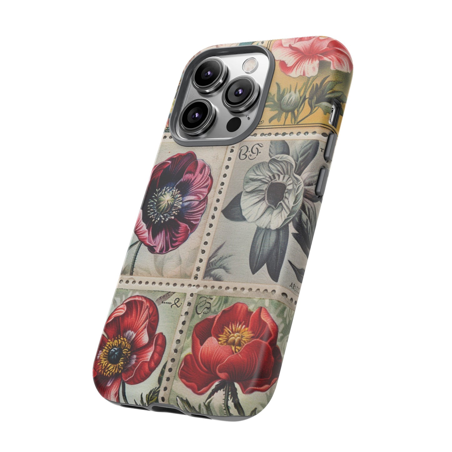 Vintage Floral Stamps Phone Case