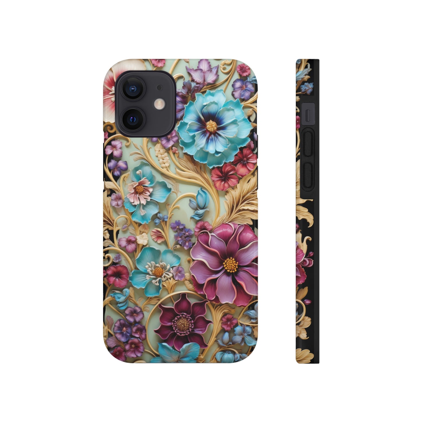 Color Splash Plastic Flower Tough iPhone Case | Vibrant Phone Cover