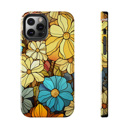 Kaleidoscopic Elegance: Stained Glass Vintage Floral iPhone Case – Timeless Beauty Illuminated