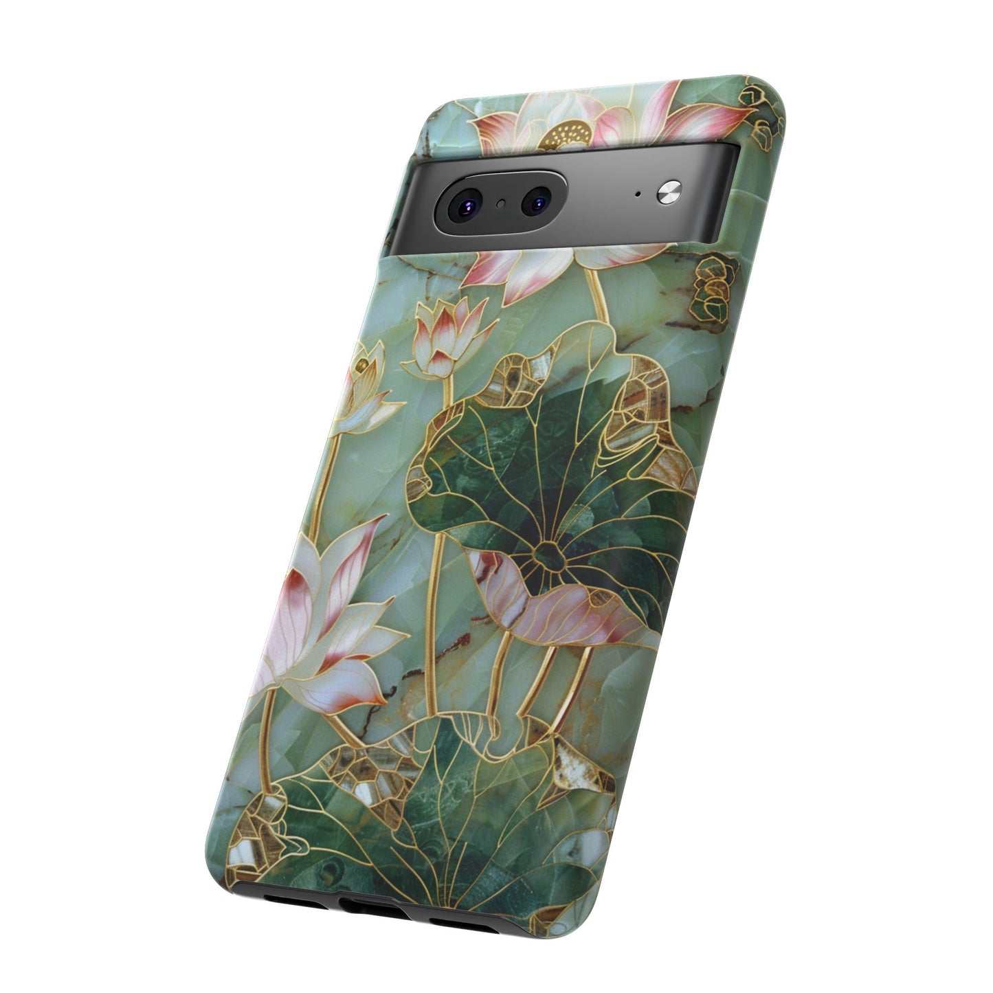 Elegant Floral Phone Case - Tough Cases with Lotus Design