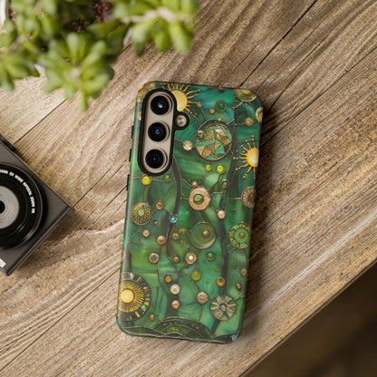 Green Celestial Stained Glass Mosaic Phone Case