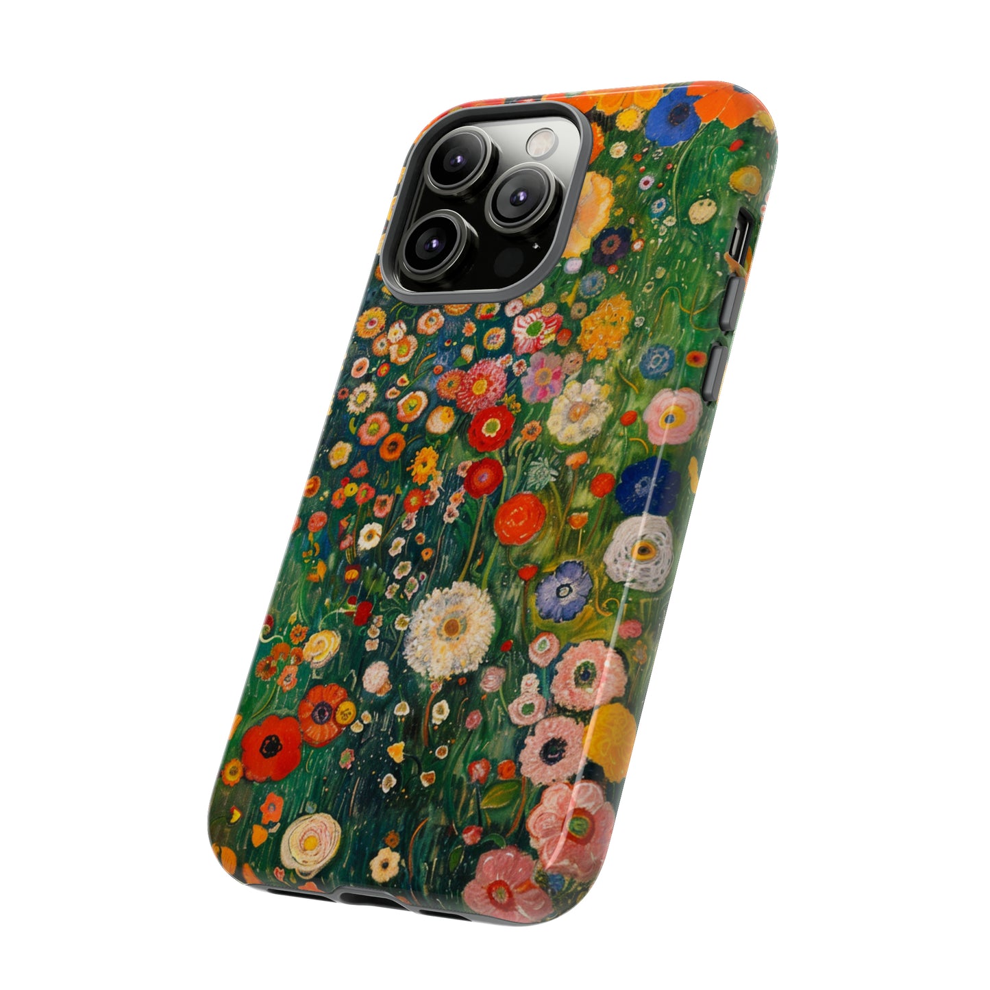 Gustav Klimt Style Flower Garden Painting Phone Case