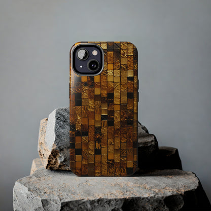 Golden Tile iPhone Case | Add Glamour and Elegance to Your Device