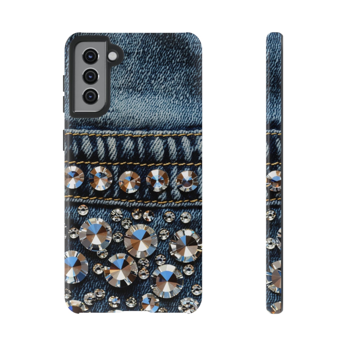 Blue Jean Queen Rhinestone Bling Phone Case