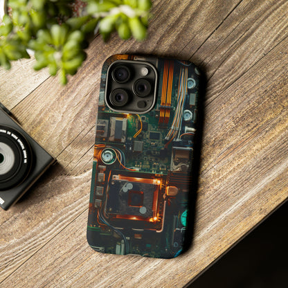 Circuit Board Themed Tough Phone Case