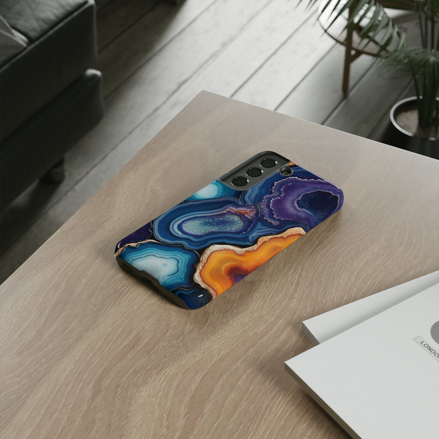 Agate Slice Geode Elegance: Natural Beauty Phone Case