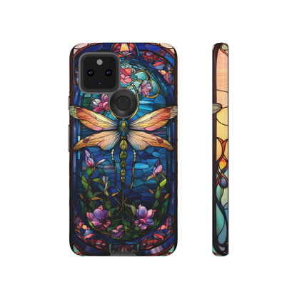 Art Nouveau Stained Glass Dragonfly Phone Case