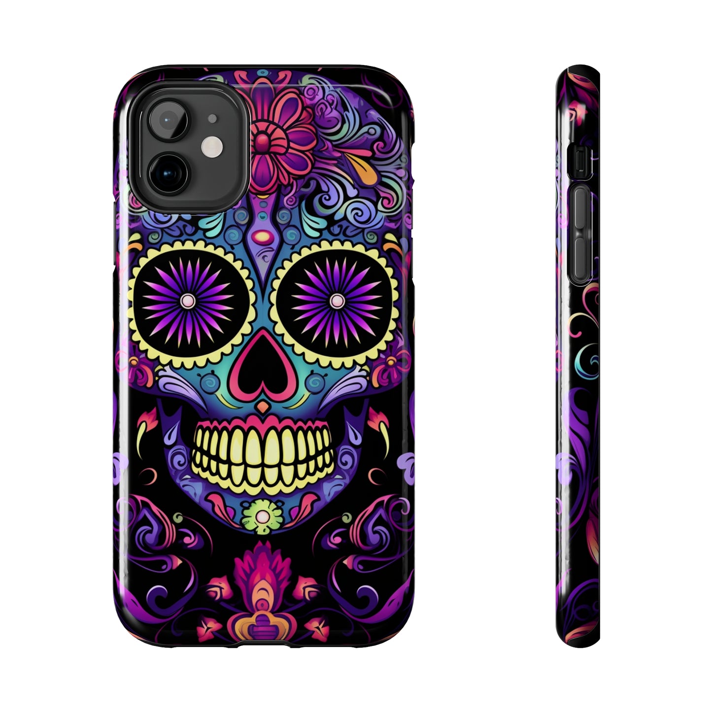 Sugar Skull iPhone Case | Dia de los Muertos Tough Case for iPhone 11, 12, 13