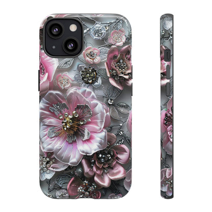 Coquette Aesthetic Floral Art iPhone 15 Case