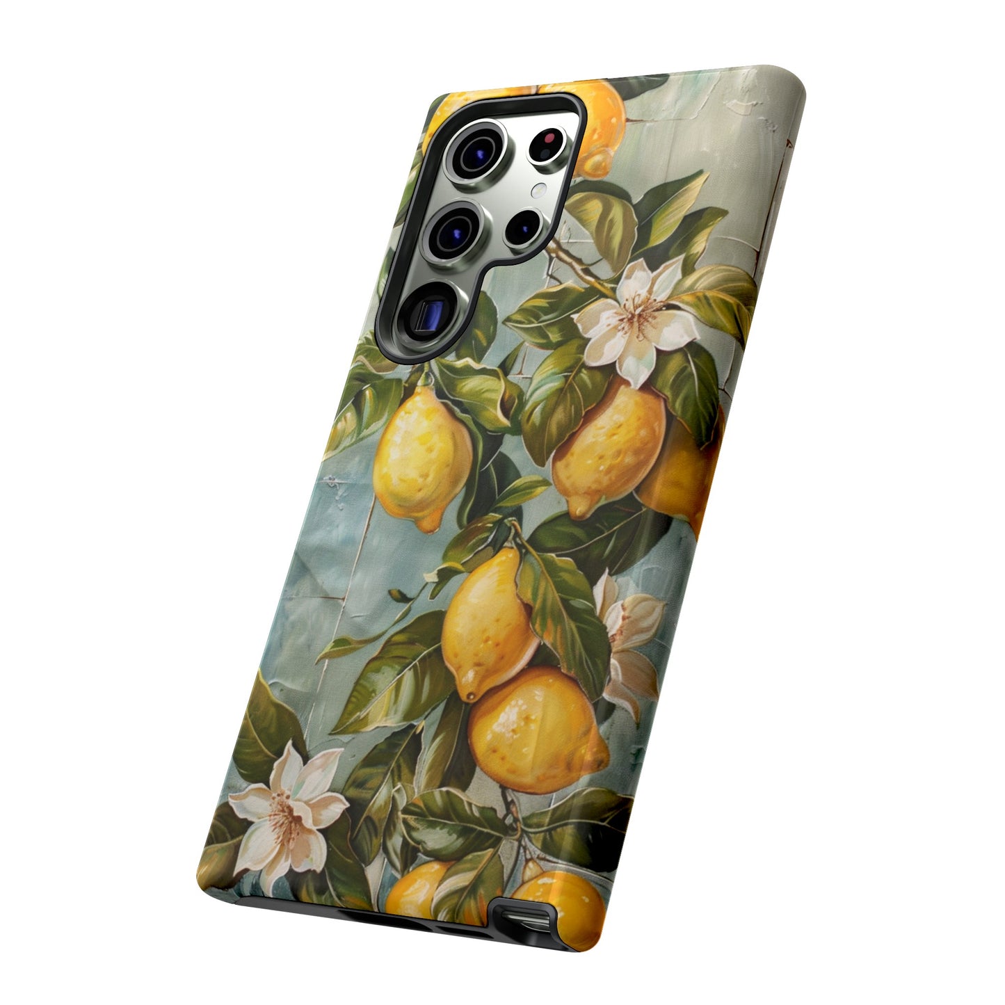 Mediterranean Lemon Tile Oil Painting iPhone 13 Case