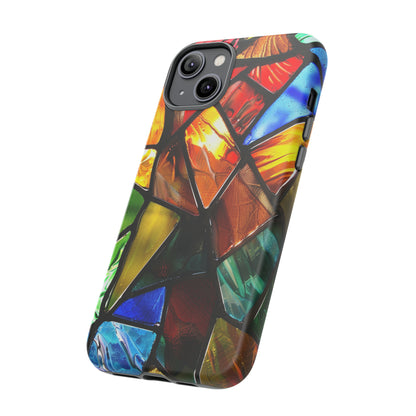 Color Explosion Abstract Stained Glass Phone Case