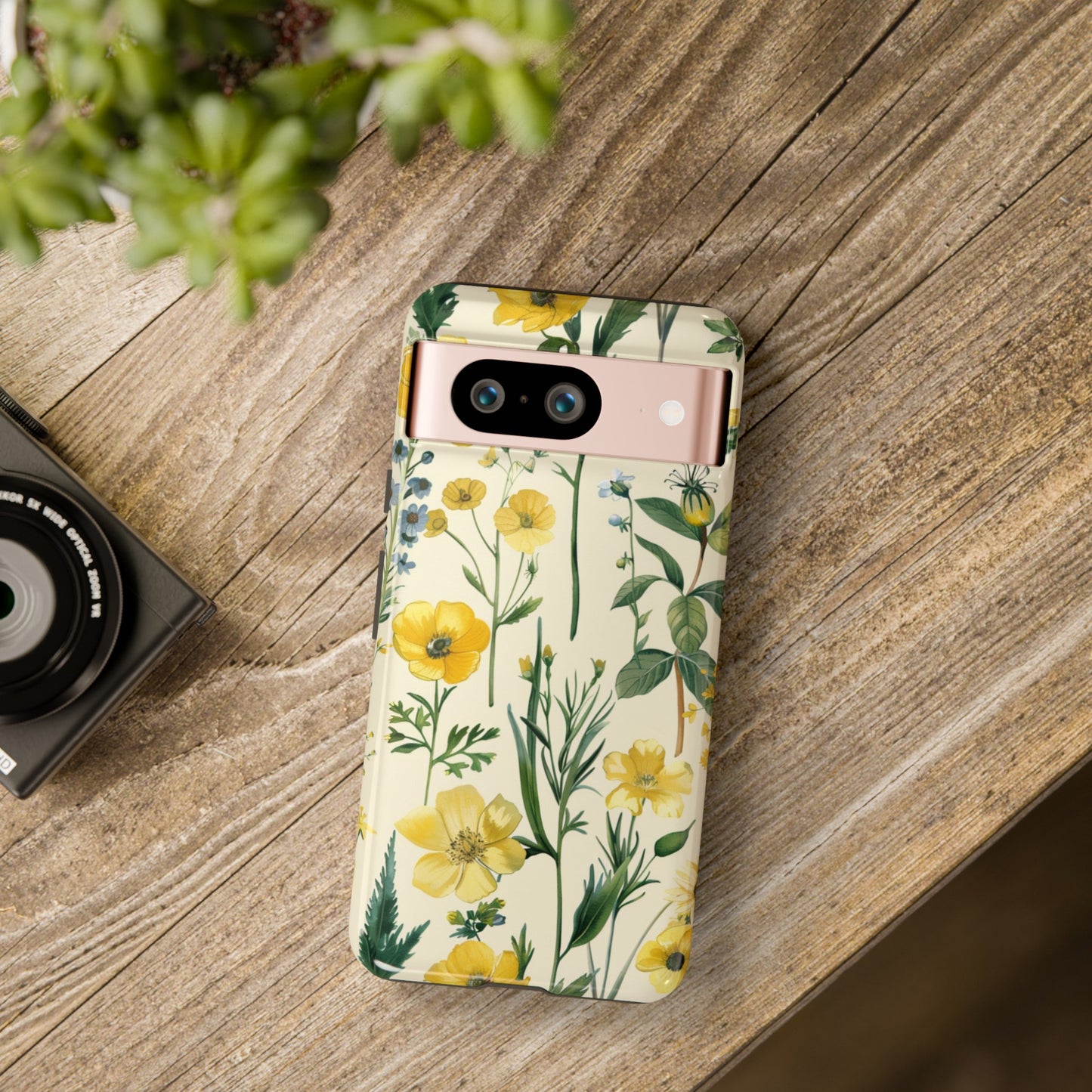 Floral Sage Yellow Wildflower Phone Case