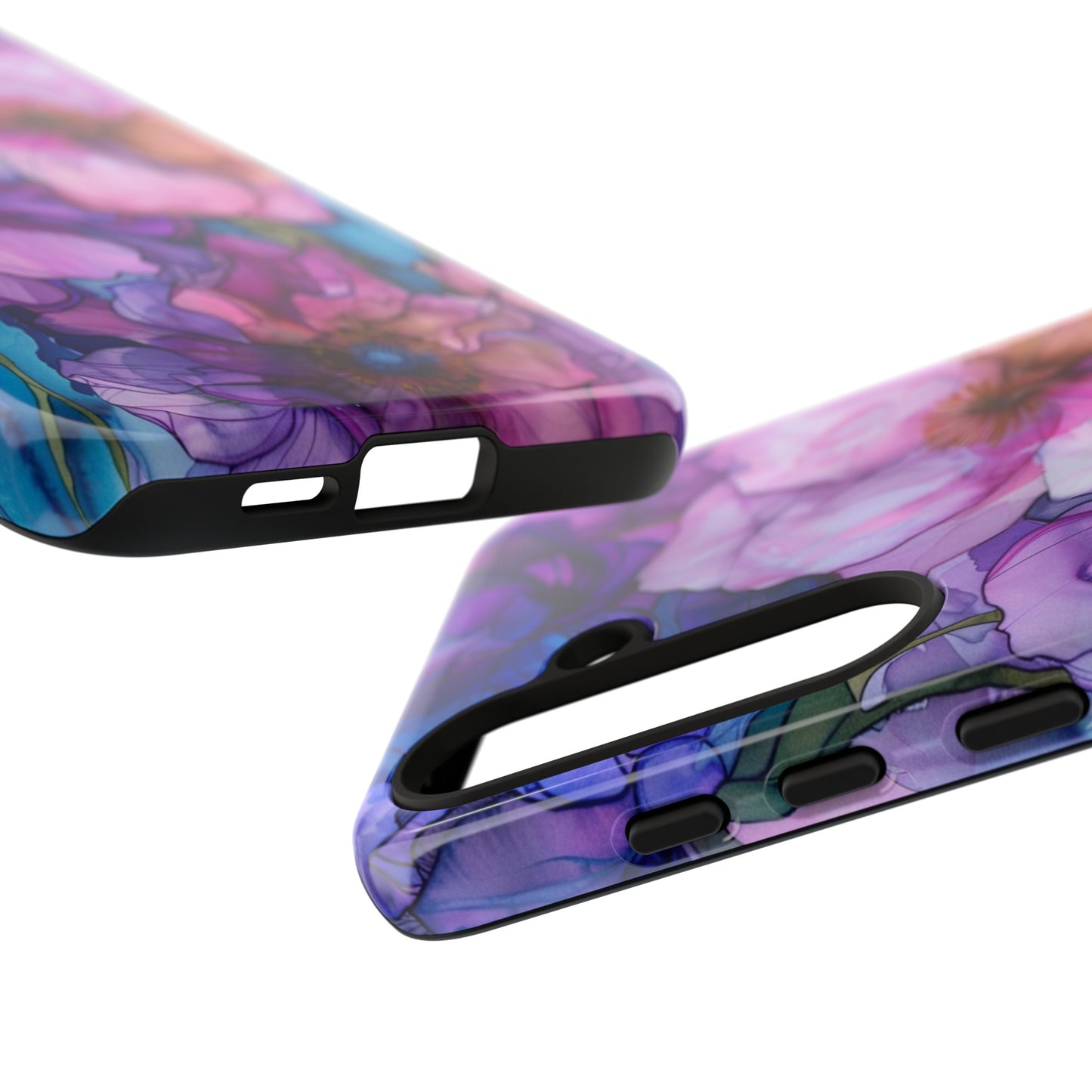 Purple Flower Stained Glass Phone Case