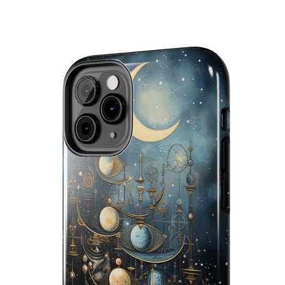 Esoteric Art Nouveau Moon Phases iPhone Case | Embrace the Mystical Beauty of Lunar Transitions