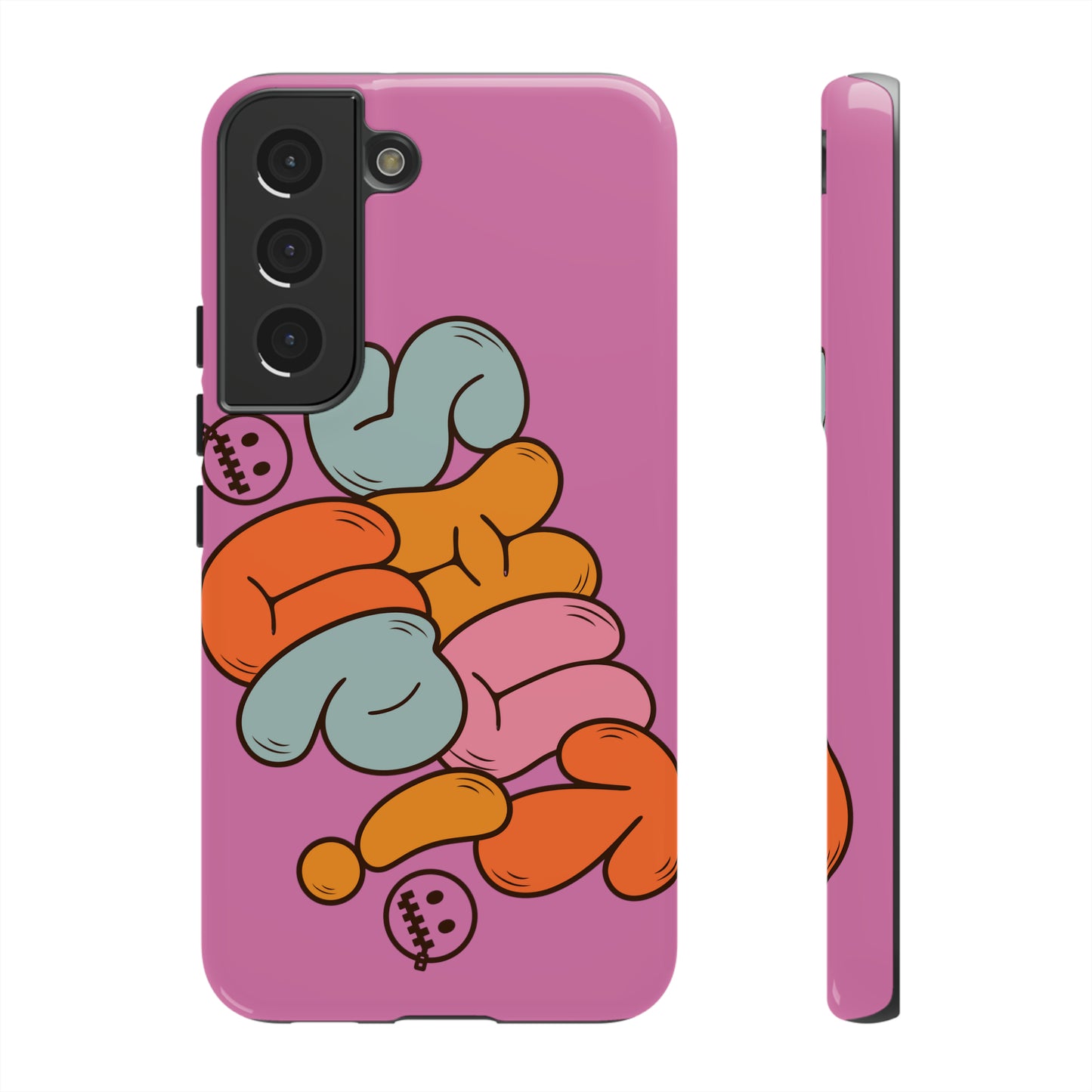 Shut Up Phone Case | Warm Retro Psychedelic Colors | For iPhone, Pixel, Samsung