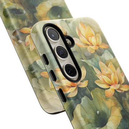 Zen Lotus Watercolor Painting iPhone 15 Case