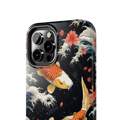 Graceful Flow: Koi Fish Inspired | Japanese Art Masterpiece iPhone Case