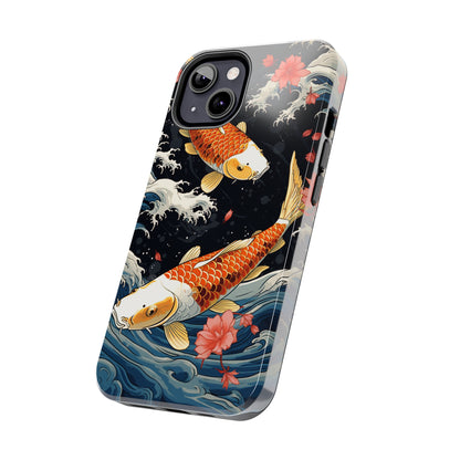 Graceful Flow: Koi Fish Inspired | Japanese Art Masterpiece iPhone Case