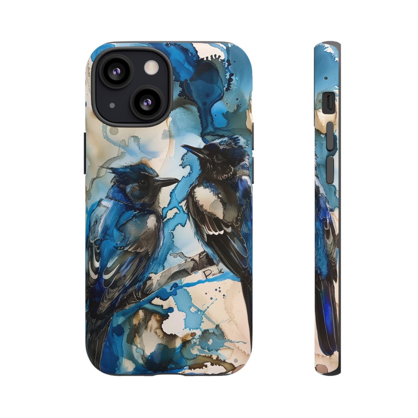 Blue Bird Watercolor Phone Case