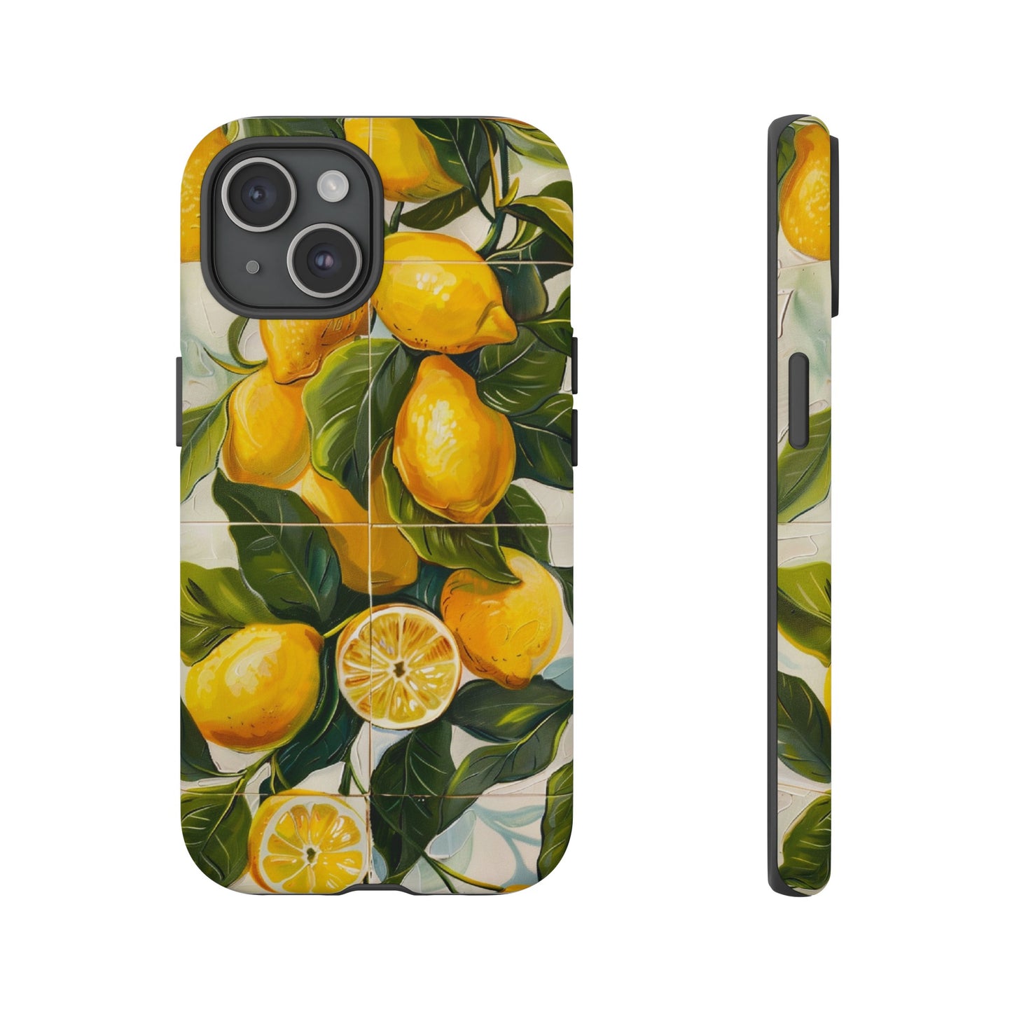 Mediterranean Lemon Italian Tile iPhone 14 Case