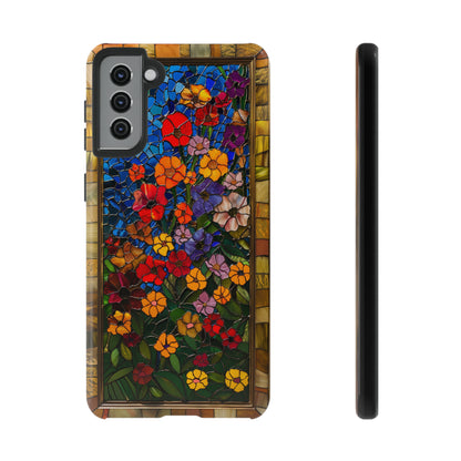 Gustav Klimt Style Flower Garden Painting Phone Case for iPhone 15, 14, Pro Max, 13, 12 & Samsung Galaxy S23, S22, S21, Google Pixel