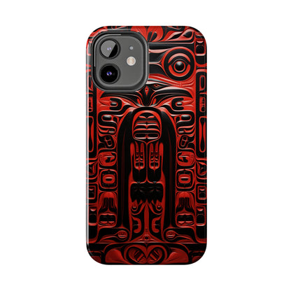 Raven Totems: Northwest Native American Carving | Heritage iPhone Case