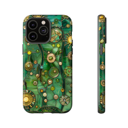 Green Celestial Stained Glass Mosaic Phone Case