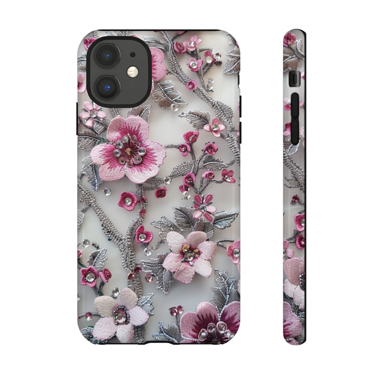 Coquette Aesthetic Floral Art iPhone 12 Case