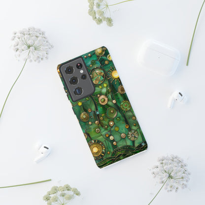 Green Celestial Stained Glass Mosaic Phone Case