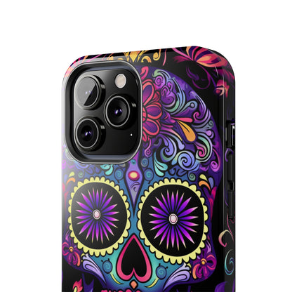 Sugar Skull iPhone Case | Dia de los Muertos Tough Case for iPhone 11, 12, 13